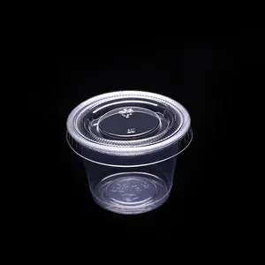 Skydear 1 oz nhỏ nhựa nước sốt container PP nước sốt ly Dispenser nhựa phần ly có nắp đậy