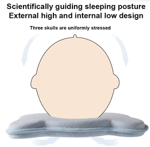 Oreiller pour bébé en mousse à mémoire de forme respirante à bas prix, oreiller pour la tête de bébé, pour nouveau-né, avec un design mignon d'ours, <span class=keywords><strong>coussin</strong></span> de <span class=keywords><strong>soutien</strong></span> de la tête - Product Image 5