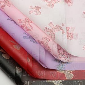 Papier d'emballage floral semi-transparent avec nœud, film OPP imperméable, fournitures pour bouquets de fleurs DIY, papier d'emballage floral pour fleuristes - Product Image 6