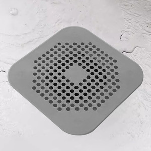 Tapete de silicona cuadrado a prueba de olores para desagües de piso, cubierta de desagüe de baño moderna y ecológica - Product Image 1