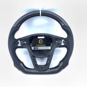 Volante de Cuero y Fibra de Carbono Real Personalizado, Excelente para Seat Leon <span class=keywords><strong>Cupra</strong></span> ST MK3 <span class=keywords><strong>Ibiza</strong></span> Toledo Ateca Arona Alhambra, con Calefacción - Product Image 1