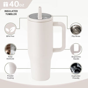 Gobelet isotherme 30oz/40oz, bouteille d'eau thermique en acier inoxydable à double paroi sous vide, tasse <span class=keywords><strong>de</strong></span> voyage pour le fitness, la gym et le yoga - Product Image 3