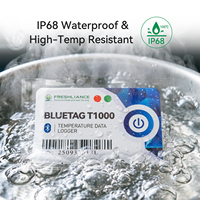 BlueTag T1000 Enregistreur de données de température Bluetooth 5.2, 65 000 lectures, rapport PDF CSV pour la surveillance du processus de pasteurisation alimentaire