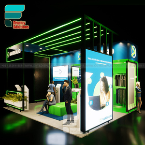 Alta Qualidade Alumínio Portátil <span class=keywords><strong>Expo</strong></span> Booth <span class=keywords><strong>Display</strong></span> Quick Setup & Reutilizável para Feiras Exposição Booth Design - Product Image 2