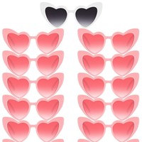 Lunettes en plastique en forme de cœur pour adultes, pour Halloween, mariage et fêtes, accessoires photo - Réutilisables