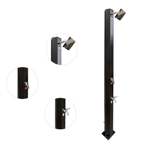 <span class=keywords><strong>Douche</strong></span> solaire de jardin de luxe Poolstar 35L en aluminium, <span class=keywords><strong>accessoire</strong></span> pour <span class=keywords><strong>piscine</strong></span> extérieure avec fonctions de pulvérisation et de lavage des pieds - Product Image 1