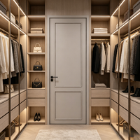 Porte de style français, porte intérieure multicouche en bois massif composite laqué pour hôtel et appartement