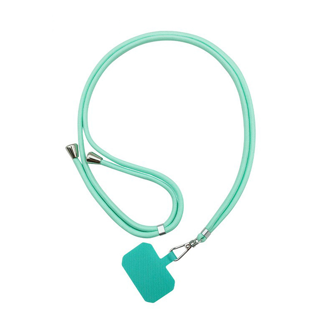 6mm Universal Phone Lanyard with Detachable Patch Adjustable Crossbody Design Nylon Strap with Carabiner for Smartphone Case