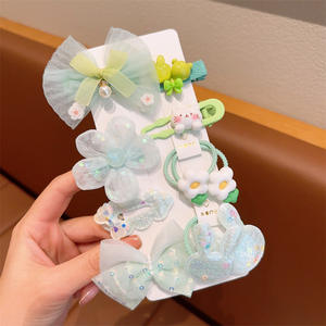 Лидер продаж, набор заколок для волос с бантом для принцессы, модный аксессуар для маленьких девочек с металлической Заколкой в виде цветка - Product Image 3