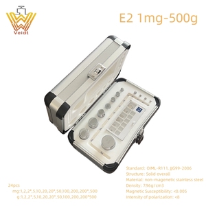 ชุดตวงน้ำหนักมาตรฐานอุตสาหกรรมสำหรับห้องปฏิบัติการ Veidt Weighing E2 F2 M1 1มก.-2กก. จำนวน 27 ชิ้น ทำจากสแตนเลสสตีล ชุดน้ำหนักสอบเทียบ 1มก.-2กก. L - Product Image 3