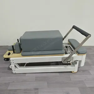 Reparasi pilates aluminium lipat portabel reformer mesin Pilates aluminium pilates lipat cahaya dapat dilipat