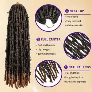 Perruque personnalisée de style européen Dreadlocks sur <span class=keywords><strong>Amazon</strong></span>-Produits capillaires au crochet très populaires pour les ventes transfrontalières - Product Image 6