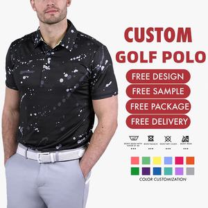 Chemise de golf pour hommes à manches courtes, respirante, à séchage rapide, avec logo OEM personnalisé, impression personnalisée, anti-odeur, 2025 - Product Image 1