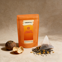 Thé de mandarine séché naturel ONEHEALL en gros, sachet de thé aux fruits mélangés, thé de mandarine très apprécié