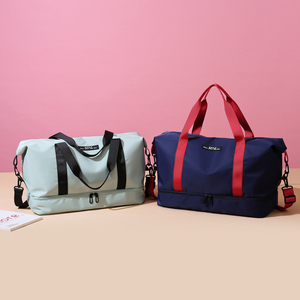 Bolsa de Deporte Impermeable con Separación para Ropa Seca y Mojada, Bolsa de Viaje de Gran Capacidad para Yoga, con Oxford Resistente, para Fin de Semana - Product Image 5