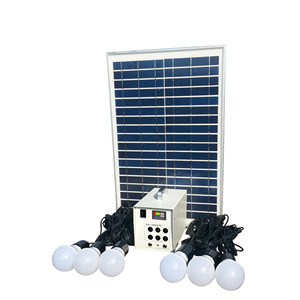 Di động chiếu sáng trong nhà có thể sạc lại mini năng lượng mặt trời hệ thống 30 Wát với LED ống - Product Image 1