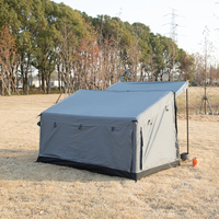 Tente imperméable 3000 mm+ en tissu Oxford à gonflage rapide, légère, monocouche, quatre saisons, portable, pour le camping, la pêche et les activités de plein air