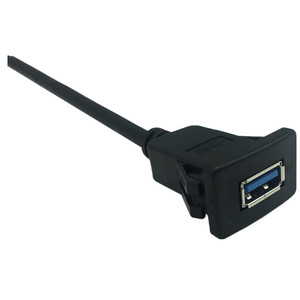 สายต่อขยาย USB3.0 สำหรับแผงหน้าปัดรถยนต์ 1 ม. อุปกรณ์เสริมเครื่องเล่นซีดีในรถยนต์พลาสติกทนทาน - Product Image 4