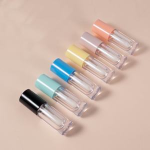 Big <b>Brush</b> Wand Lip Gloss Tube Mini Lipgloss Tube Plastic Lip Gloss Packaging 6.5ml Custom Lipgloss Tubes - Product Image 4