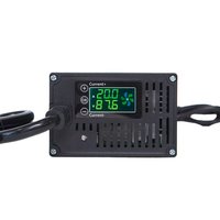 Chargeur de batterie au lithium LifePO4 72V 87.6V 2-20A réglable pour scooter, vélo électrique, voiture 24S