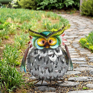 Zhongpin Groothandel Nieuw Nordic Nieuw Ontwerp Tuinkunst Metalen Uil Ornament Tuindecoratie Outdoor - Product Image 6