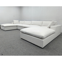 Cojín súper suave, sofá modular seccional en forma de L americano, muebles de sala de estar, sofá para el hogar, villa, hotel