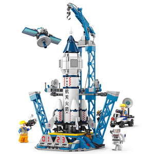 Trẻ Em Của Giáo Dục Tự Làm Đồ Chơi Lắp Ráp Không Gian Đưa Đón Tên Lửa Hàng Không Khối Nhựa Cho Lego Tương Thích Miễn Phí Vận Chuyển Nhỏ - Product Image 5