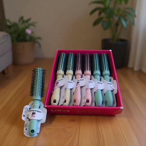 Set di spazzole per capelli MNJ, 12 pezzi, spazzola rotonda per lo styling con setole per la cura dei capelli - Product Image 1