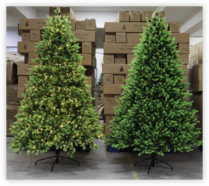 Nuevo Modelo 2024 Árbol de Navidad de <span class=keywords><strong>Abeto</strong></span> <span class=keywords><strong>Canadiense</strong></span> y Pino Noble Totalmente de PE Luminoso de Alta Gama Ecológico para Decoraciones Navideñas del Hogar - Product Image 1