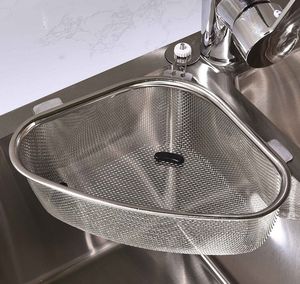 Kitchen Drainer Basket Vegetable Fruit Wash Triangle Filter Under <b>Colander</b> Stainless Steel Fruit Storage Rack - Product Image 6