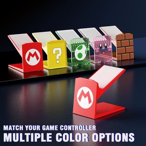 Mario Style Game <b>Controller</b> <b>Stand</b> For PS5 Xbox Switch <b>Controllers</b> ABS Storage Display Rack Red Yellow Green Pink Brown - Product Image 2