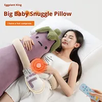 Fumian Eggplant King Banana Oreiller en peluche pour le sommeil, pour filles et femmes enceintes, aide au sommeil par caresses