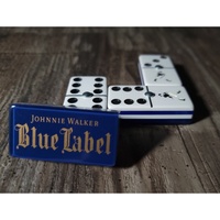 Boîte à blocs de logo en acrylique Ensemble de jeu professionnel personnalisé Domino de table