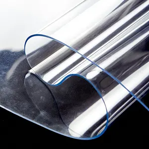 Fuxing rotolo di plastica Pvc impermeabile in vetro morbido 3 mm di spessore trasparente copritavolo rotoli per foglio morbido in PVC spesso industriale