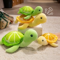 Jouet en peluche tortue orange amusant et mignon avec rembourrage en coton PP, design créatif en forme de coquille d'agrumes pour le soulagement du stress et la décoration de la maison, idéal comme cadeau