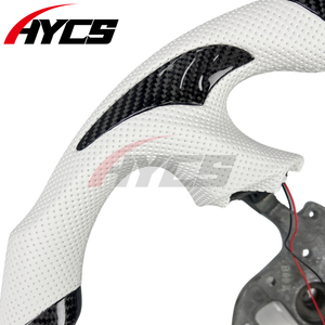 Volant de course personnalisé en fibre de carbone véritable pour Honda S2000 <span class=keywords><strong>CR</strong></span> Type S Acura Rsx Honda Civic Si, prend en charge l'affichage LED du régime moteur - Product Image 2