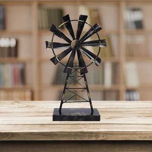 Articles de décoration intérieure au design rétro <span class=keywords><strong>Moulin</strong></span> à <span class=keywords><strong>vent</strong></span> élégant en métal décoratif - Product Image 5