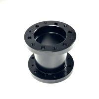 Adaptateur de moyeu de volant à dégagement rapide DELUXON DN-SA-3 style course 75 mm en alliage d'aluminium usiné CNC pour rétrofit/amélioration