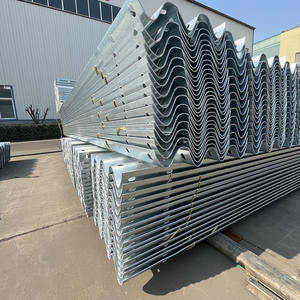 Rotaie di protezione stradale in acciaio zincato autostrada sicurezza stradale ondulato W trave metallica Guardrail barriera antiurto - Product Image 3