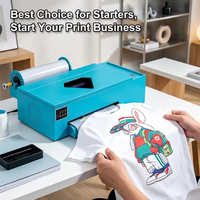 Imprimante DTF automatique A3 tout-en-un avec secoueur de poudre et sécheur pour l'impression par transfert sur T-shirts, sweats à capuche et textiles