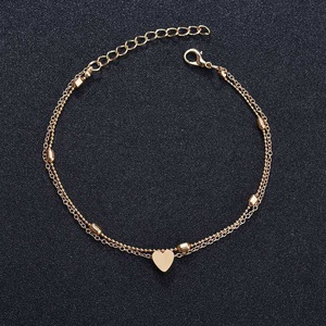 Cuore femminile cavigliere piedi nudi uncinetto sandali gioielli gamba nuove cavigliere spiaggia caviglia bracciali per le donne - Product Image 3