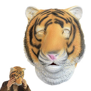 Figurine en latex tête de tigre d'horreur, style <span class=keywords><strong>Famille</strong></span> <span class=keywords><strong>Addams</strong></span>, pour Noël, Halloween, décoration de maison écologique, artisanat de bureau, fête - Product Image 5