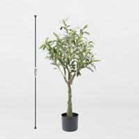 Olivier artificiel en bonsaï, plante en plastique imperméable et durable, verdure réaliste pour la décoration d'hôtels, de parcs, de mariages et de Pâques