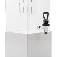 Premium 3 Gallon Acryl dranken dispenser, transparante drankenhouder met infuuscompartiment voor restaurants