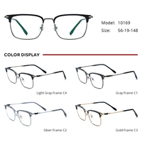 Monture de lunettes Borregls en acétate et titane pour hommes, nouvelle collection 2026, lunettes carrées classiques pour femmes, montures optiques légères 0169