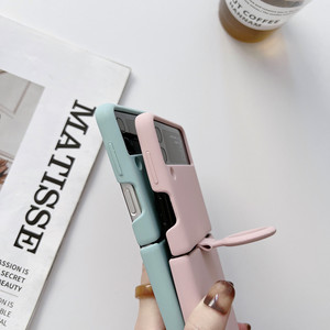 Vente en gros pour Z Flip 4/3 5G Original Matte Soft Silicone Antichoc Logo Personnalisé Multi Color Mobile Ring Phone Case - Product Image 6