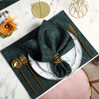 Nappe de table personnalisable en coton et lin brodée et crochetée, style européen, pour hôtels de luxe et événements, jetable