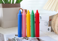 Fabricant de bougies, bougies en bâton colorées, prix bas, bougie en cire de paraffine, bougie de prière pour l'église