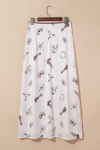 2026 Vintage High Quality Satin Maxi Long <strong>Wrap</strong> <strong>Skirt</strong> for Women Country Western Style with Breathable Ruffles for Summer - Product Image 5