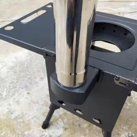 Nouveau produit Poêle à barbecue portable Cheminées à bois pour tentes avec pieds pliants